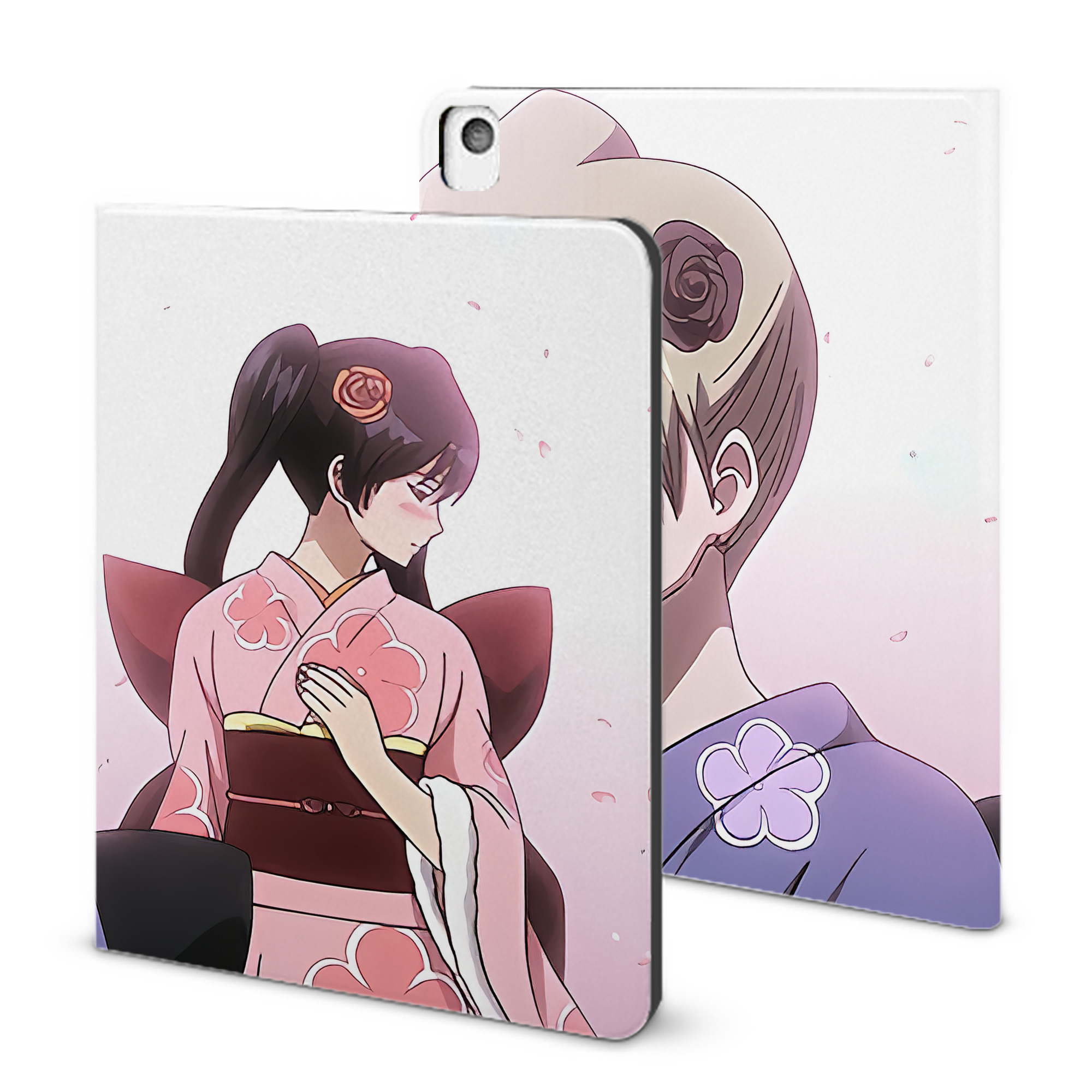 （画像用） ぎんたま 坂田銀時（さかたぎんとき） 神楽 志村新八（しむら しんぱち） GINTAMA Sakata Gintoki Kagura Shimura Shinpachi IPadケース ペンホルダー付き ブックスタイルデザイン
